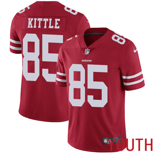 San Francisco 49ers Limited Red Youth George Kittle Home NFL Jersey 85 Vapor Untouchable